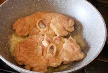 Ossibuchi al vino rosato preparazione 1