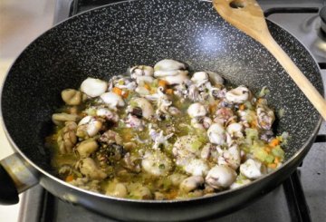 Calamaretti in padella preparazione 2