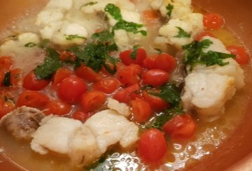 Paccheri con rana pescatrice preparazione 5