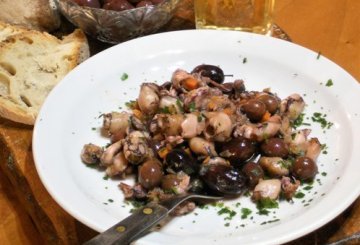 Calamaretti in padella preparazione 4