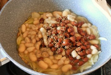 Baccalà con fagioli misti preparazione 1