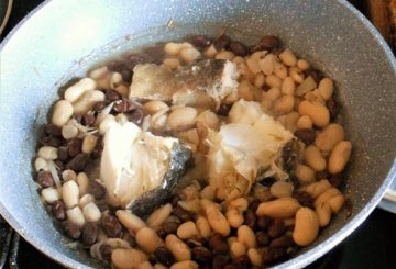 Baccalà con fagioli misti preparazione 4
