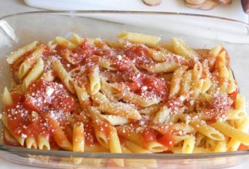 Parmigiana di pasta e melanzane  preparazione 5