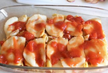 Parmigiana di pasta e melanzane  preparazione 6