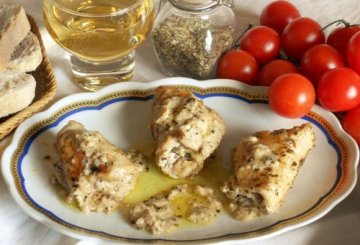 Involtini di pollo al caprino e brandy preparazione 6