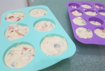 Muffin salati al prosciutto cotto e provola preparazione 12