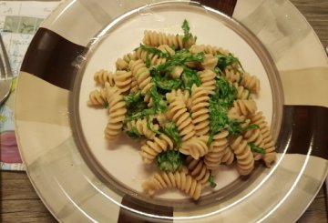 Pasta con crema di ceci e rucola preparazione 8