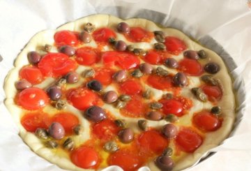 Focaccia alla mediterranea preparazione 2