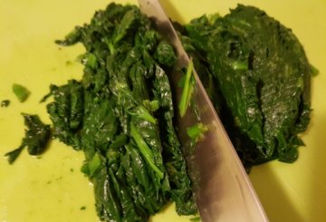 Frittata di spinaci preparazione 2