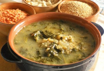 Zuppa di cavolo nero, quinoa e lenticchie rosse preparazione 5