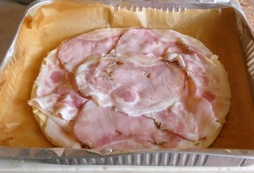 Focaccia con gouda e porchetta preparazione 2