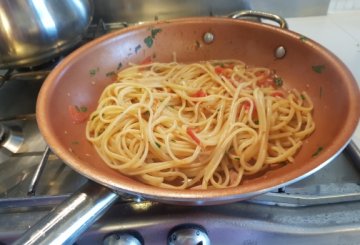 Linguine agli scampi preparazione 3