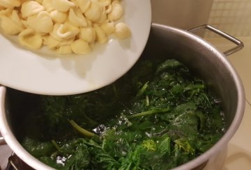 Orecchiette con le cime di rapa preparazione 5