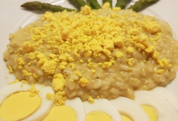 Risotto Mimosa Agli Asparagi preparazione 17