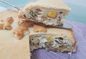 Torta Pasqualina Ai Carciofi preparazione 19