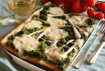 Pizza bianca alle cime di rapa preparazione 6