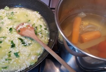 Risotto con zucchine preparazione 6