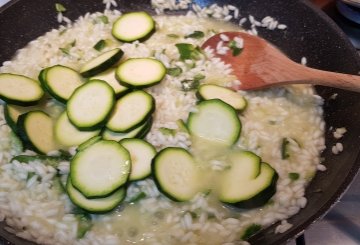 Risotto con zucchine preparazione 7