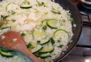 Risotto con zucchine preparazione 8