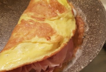 Frittata al prosciutto preparazione 5