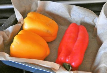 Peperoni al forno preparazione 0