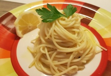 Spaghetti al limone preparazione 5