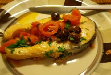 Salmone in padella con pomodorini preparazione 6