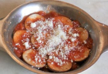 Parmigiana con melanzane perline preparazione 2