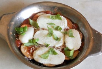 Parmigiana con melanzane perline preparazione 4