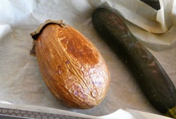 Patè di melanzane e zucchine preparazione 1