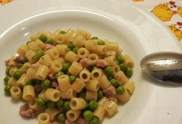 Pasta e piselli alla napoletana preparazione 9