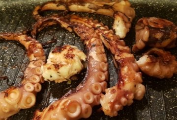 Polpo alla piastra preparazione 5