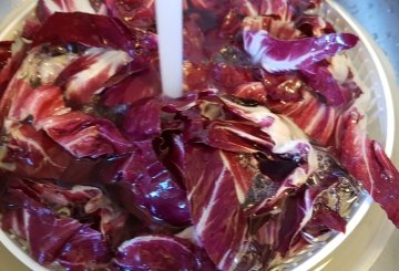 Pasta al radicchio preparazione 0