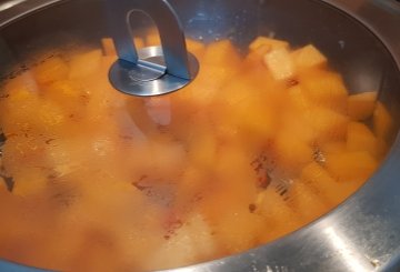 Zucca in padella preparazione 4