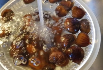 Castagne al forno preparazione 0