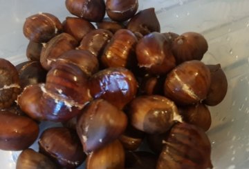 Castagne al forno preparazione 2