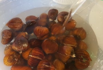 Castagne al forno preparazione 3