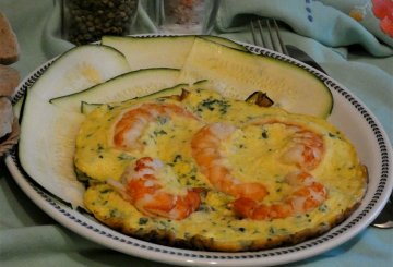 Frittata con zucchine e gamberoni    preparazione 7