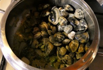 Pasta con vongole e lupini preparazione 4