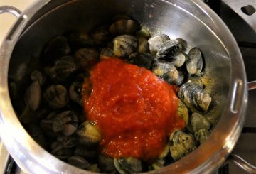 Pasta con vongole e lupini preparazione 5