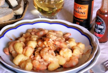 Gnocchi al salmone e gamberi preparazione 7