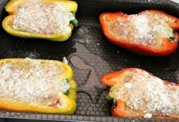 Peperoni farciti con crema alle patate preparazione 7
