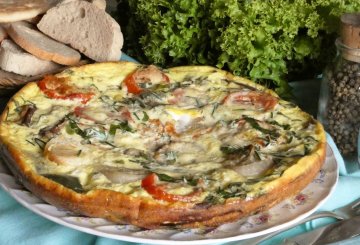 Frittata aromatica di verdure  preparazione 8