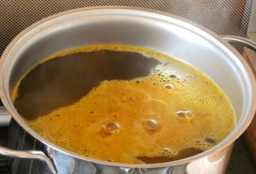 Orecchiette al curry con pioppini preparazione 2