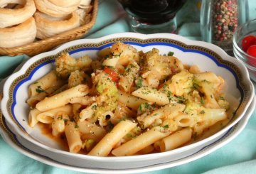 Pasta  in rosso con cavolfiore preparazione 10
