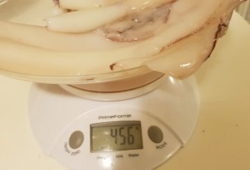 Calamari con patate preparazione 1