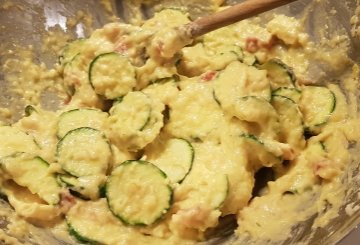 Zucchini pie preparazione 2