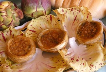 Carciofi Farciti con pecorino al gratin preparazione 6