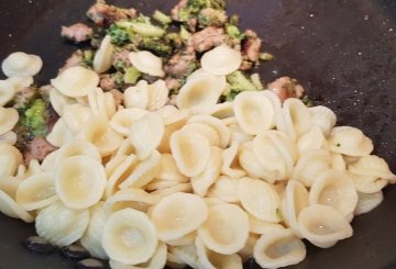 Pasta broccoli e salsiccia preparazione 5