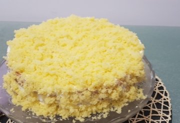 Torta Mimosa preparazione 25